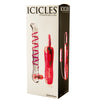 Icicles Vibrating Glass G-Spot Wand Front of Box