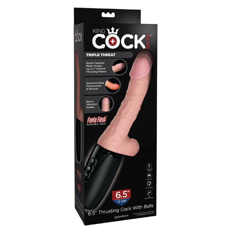 A 6.5 Inch Realistic Thrusting Vibrator
