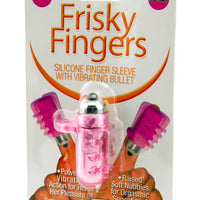 Frisky Fingers Silicone Finger Vibrator Packaging