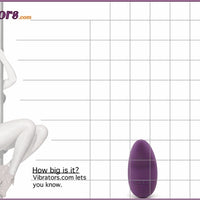 Lelo Lily Vibrator In Plum - Size Chart