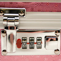 Metallic Pink Sex Toy Case Combination Lock